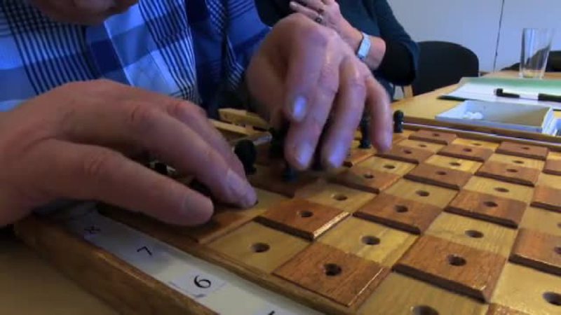 Klik for at se videoen "DM i skak for døvblinde"
