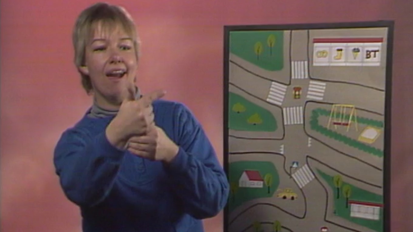 Klik for at se videoen "Tegnsprogsundervisning 2 (1985)"