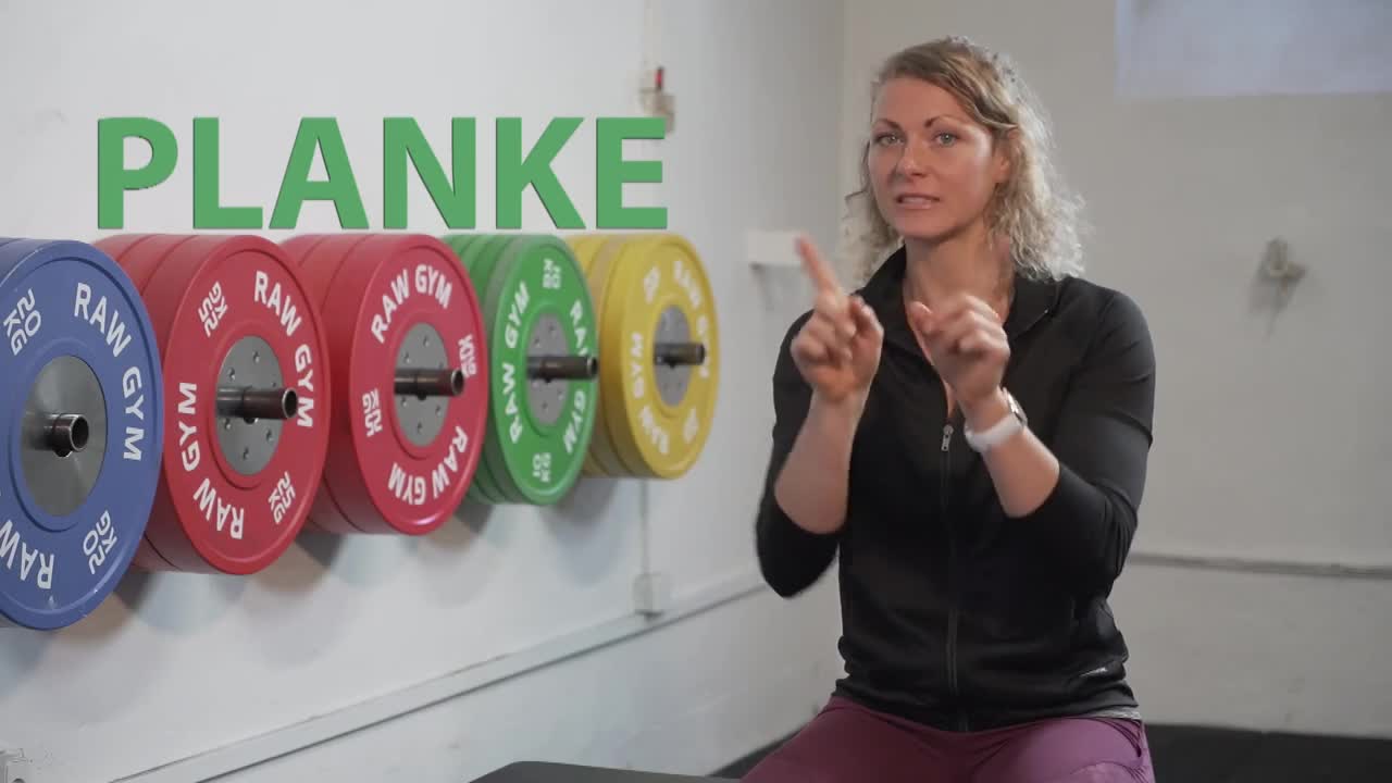 Klik for at se videoen "Fitnessøvelse: Planke"